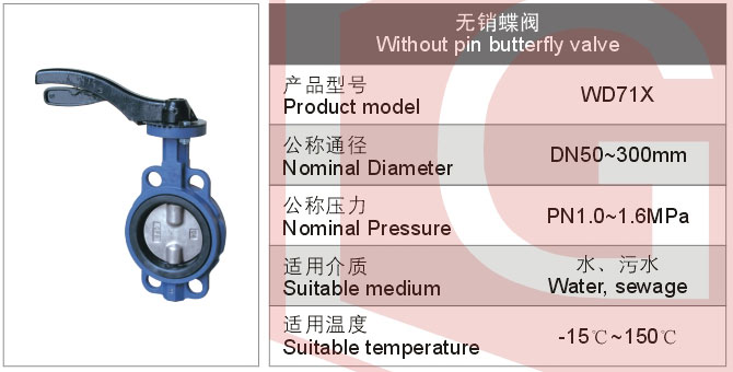 無(wú)銷蝶閥